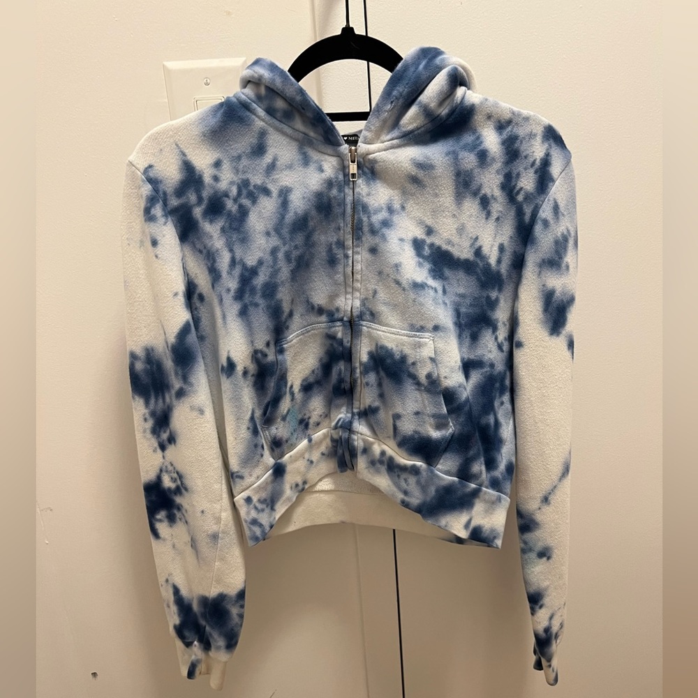 Brandy melville tie dye cropped hoodie